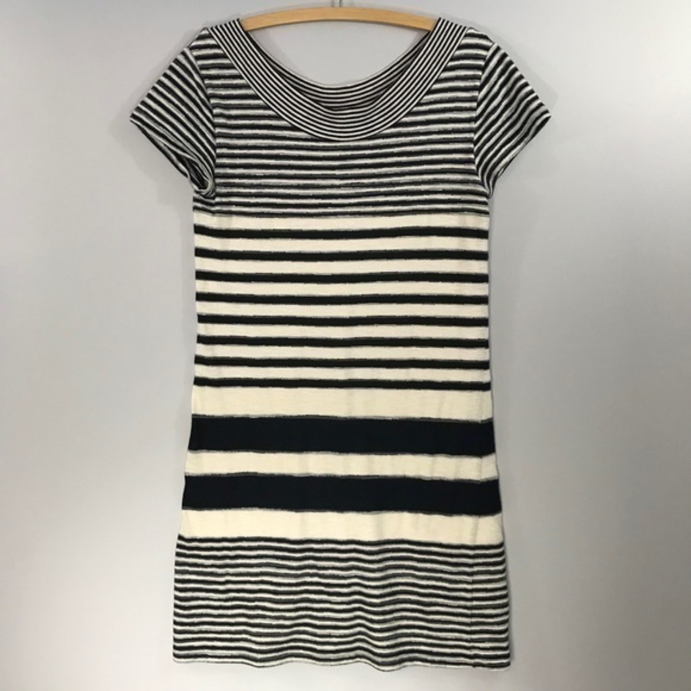 Anthropologie Maeve Haven Striped Shift Sweater Dress